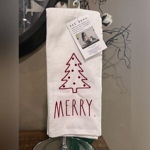 Rae Dunn Set of 3 Holiday Hand Towels, new!
